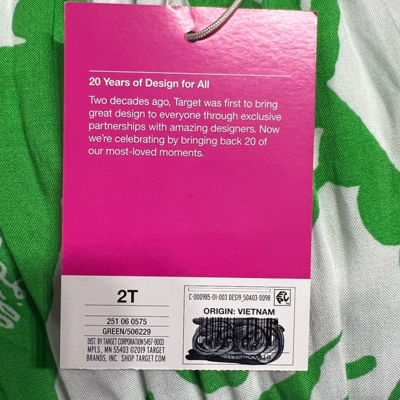 LILLY PULITZER TODDLER GIRLS GREEN WHITE BOOM BOOM ONE PIECE ROMPER SIZE 2T NEW - Picture 13 of 13